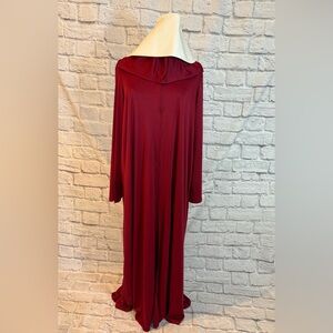 Handmaids Tale red hooded robe with bonnet plus size 3/4